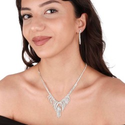 Ella Model Kristal Taşlı Abiye Kolye Küpe Seti Ve Çiçek Gelin Tacı-GELINTACI-1154 Ella Model Kristal Taşlı Abiye Kolye Küpe Seti Ve Çiçek Gelin Tacı-GELINTACI-1154
