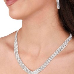 Lilda Model Kristal Taşlı Abiye Kolye Küpe Seti Ve Çiçek Gelin Tacı-GELINTACI-1165 Lilda Model Kristal Taşlı Abiye Kolye Küpe Seti Ve Çiçek Gelin Tacı-GELINTACI-1165