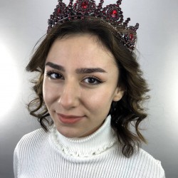 Bordo Antrasit Marie Kına Ve Gelin Tacı-GELINTACI-16 Bordo Antrasit Marie Kına Ve Gelin Tacı-GELINTACI-16