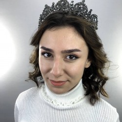 Antrasit Gri Marie Kına Ve Gelin Tacı-GELINTACI-17 Antrasit Gri Marie Kına Ve Gelin Tacı-GELINTACI-17