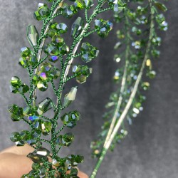 Yeşil Rengi Kristal Taşlı El Yapımı Maria Model Kına Ve Gelin Tacı-GELINTACI-176 Yeşil Rengi Kristal Taşlı El Yapımı Maria Model Kına Ve Gelin Tacı-GELINTACI-176