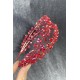 Janjanlı Kırmızı Kristal Taşlı El Yapımı Maria Model Kına Ve Gelin Tacı-GELINTACI-177
