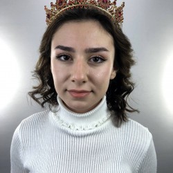 Kırmızı Gold Marie Kına Ve Gelin Tacı-GELINTACI-18 Kırmızı Gold Marie Kına Ve Gelin Tacı-GELINTACI-18