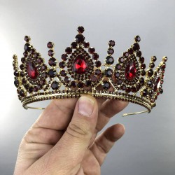 Bordo Gold Marie Kına Ve Gelin Tacı-GELINTACI-20 Bordo Gold Marie Kına Ve Gelin Tacı-GELINTACI-20