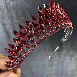 Kırmızı Eda Model Üç Boyutlu Gelin Ve Kına Tacı-GELINTACI-227 Kırmızı Eda Model Üç Boyutlu Gelin Ve Kına Tacı-GELINTACI-227