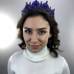 Saks Mavi Marie Kına Ve Gelin Tacı-GELINTACI-23 Saks Mavi Marie Kına Ve Gelin Tacı-GELINTACI-23