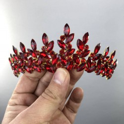 Kırmızı Gold Sara Model Kına Ve Gelin Tacı-GELINTACI-24 Kırmızı Gold Sara Model Kına Ve Gelin Tacı-GELINTACI-24