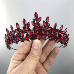 Bordo Sara Model Kına Ve Gelin Tacı-GELINTACI-27 Bordo Sara Model Kına Ve Gelin Tacı-GELINTACI-27