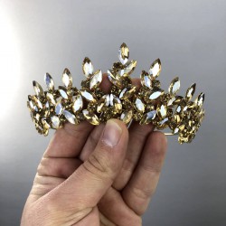 Altın Rengi Sara Model Kına Ve Gelin Tacı-GELINTACI-28 Altın Rengi Sara Model Kına Ve Gelin Tacı-GELINTACI-28