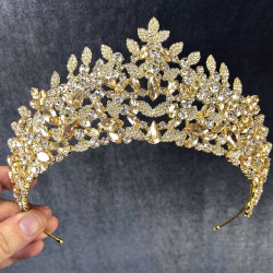 Bal Rengi Sena Model Yaprak Desenli Gelin Ve Kına Tacı-GELINTACI-290 Bal Rengi Sena Model Yaprak Desenli Gelin Ve Kına Tacı-GELINTACI-290