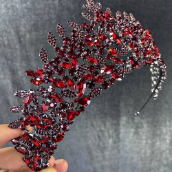 Bordo Sena Model Yaprak Desenli Gelin Ve Kına Tacı-GELINTACI-292 Bordo Sena Model Yaprak Desenli Gelin Ve Kına Tacı-GELINTACI-292