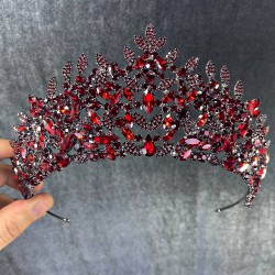 Bordo Sena Model Yaprak Desenli Gelin Ve Kına Tacı-GELINTACI-292 Bordo Sena Model Yaprak Desenli Gelin Ve Kına Tacı-GELINTACI-292