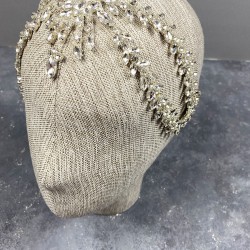 Gümüş Sema Alınlık Gelin Ve Kına Tacı Saç Aksesuarı-GELINTACI-316