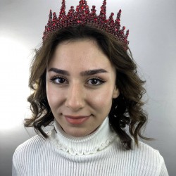Kırmızı Kavya Model Kına Ve Gelin Tacı-GELINTACI-32 Kırmızı Kavya Model Kına Ve Gelin Tacı-GELINTACI-32