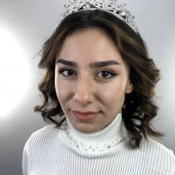 Gümüş Rengi Olivia Model Kına Ve Gelin Tacı-GELINTACI-35 Gümüş Rengi Olivia Model Kına Ve Gelin Tacı-GELINTACI-35