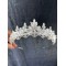 Gümüş Kristal Boncuklu Marvel Model Kına Ve Gelin Tacı-GELINTACI-360