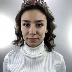 Sophia Kırmızı Kristal Taşlı Kına Ve Gelin Tacı-GELINTACI-4 Sophia Kırmızı Kristal Taşlı Kına Ve Gelin Tacı-GELINTACI-4