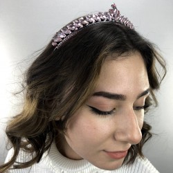 Pembe İsabella Model Kına Tacı-GELINTACI-48 Pembe İsabella Model Kına Tacı-GELINTACI-48