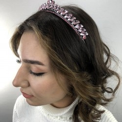 Pembe İsabella Model Kına Tacı-GELINTACI-48 Pembe İsabella Model Kına Tacı-GELINTACI-48