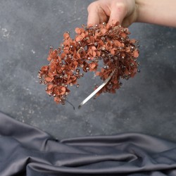 Rose Rengi Seren Mineli Yoğun İşçilikli Kına Ve Gelin Tacı-GELINTACI-490 Rose Rengi Seren Mineli Yoğun İşçilikli Kına Ve Gelin Tacı-GELINTACI-490