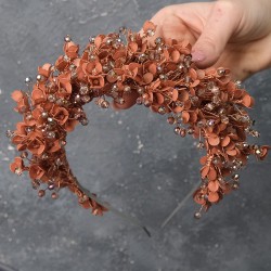 Rose Rengi Seren Mineli Yoğun İşçilikli Kına Ve Gelin Tacı-GELINTACI-490 Rose Rengi Seren Mineli Yoğun İşçilikli Kına Ve Gelin Tacı-GELINTACI-490