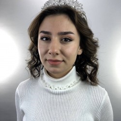 Sophia Gümüş Rengi Kristal Taşlı Kına Ve Gelin Tacı-GELINTACI-5 Sophia Gümüş Rengi Kristal Taşlı Kına Ve Gelin Tacı-GELINTACI-5