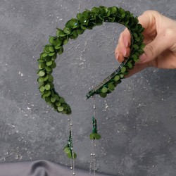 Yeşill Savin Mineli Özel Tasarım Kına Ve Gelin Tacı-GELINTACI-525 Yeşill Savin Mineli Özel Tasarım Kına Ve Gelin Tacı-GELINTACI-525