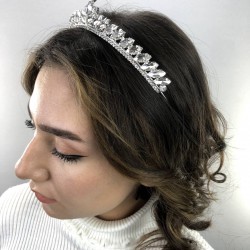Gümüş Renk İsabella Model Kına Tacı-GELINTACI-54 Gümüş Renk İsabella Model Kına Tacı-GELINTACI-54