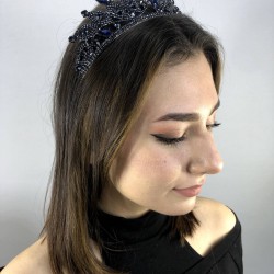 Lacivert Arven Model Kına Ve Gelin Tacı-GELINTACI-57 Lacivert Arven Model Kına Ve Gelin Tacı-GELINTACI-57
