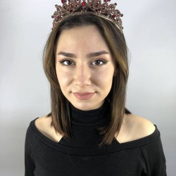 Bordo Arven Model Kına Ve Gelin Tacı-GELINTACI-60 Bordo Arven Model Kına Ve Gelin Tacı-GELINTACI-60