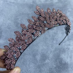 Pembe Jessie Model Şık Taşlı Kına Ve Gelin Tacı Saç Aksesuarı-GELINTACI-632 Pembe Jessie Model Şık Taşlı Kına Ve Gelin Tacı Saç Aksesuarı-GELINTACI-632