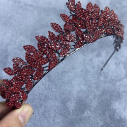 Kırmızı Jessie Model Şık Taşlı Kına Ve Gelin Tacı Saç Aksesuarı-GELINTACI-634 Kırmızı Jessie Model Şık Taşlı Kına Ve Gelin Tacı Saç Aksesuarı-GELINTACI-634