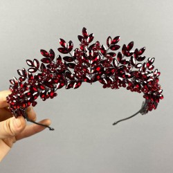 Bordo Ashley Boncuklu Kına Ve Gelin Tacı-GELINTACI-695 Bordo Ashley Boncuklu Kına Ve Gelin Tacı-GELINTACI-695