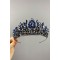 Lacivert Denver Ful Taşlı Kına Ve Gelin Tacı-GELINTACI-761