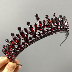 Bordo Catherine Taşlı Kına Ve Gelin Tacı-GELINTACI-818 Bordo Catherine Taşlı Kına Ve Gelin Tacı-GELINTACI-818