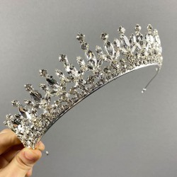 Gümüş Rengi Catherine Taşlı Kına Ve Gelin Tacı-GELINTACI-821 Gümüş Rengi Catherine Taşlı Kına Ve Gelin Tacı-GELINTACI-821