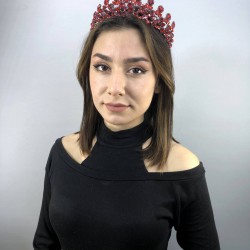 Bordo Zeety Model Kına Ve Gelin Tacı-GELINTACI-87 Bordo Zeety Model Kına Ve Gelin Tacı-GELINTACI-87