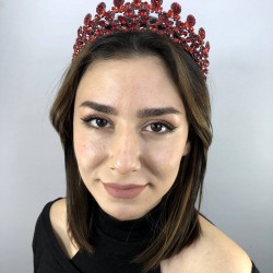 Bordo Zeety Model Kına Ve Gelin Tacı-GELINTACI-87 Bordo Zeety Model Kına Ve Gelin Tacı-GELINTACI-87