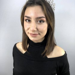 Gümüş Rengi Zeety Model Kına Ve Gelin Tacı-GELINTACI-89 Gümüş Rengi Zeety Model Kına Ve Gelin Tacı-GELINTACI-89