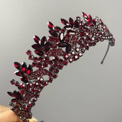 Bordo Selur Yaprak Model Kına Ve Gelin Tacı-GELINTACI-917 Bordo Selur Yaprak Model Kına Ve Gelin Tacı-GELINTACI-917