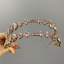 Pembe Gold Zeminli Alfsa Model Çift Sıra Gelin Ve Kına Tacı-GELINTACI-964 Pembe Gold Zeminli Alfsa Model Çift Sıra Gelin Ve Kına Tacı-GELINTACI-964