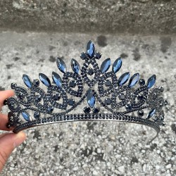 Grace Lacivert Taç – Işıltılı Taşlı Gelin Kına Tacı, Düğün Abiye Aksesuarı Modeli-GRACE-7 Grace Lacivert Taç – Işıltılı Taşlı Gelin Kına Tacı, Düğün Abiye Aksesuarı Modeli-GRACE-7