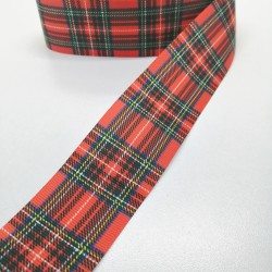Kırmızı Kareli Grogren Kurdele 4 cm 1 Metre-GRK-100 Kırmızı Kareli Grogren Kurdele 4 cm 1 Metre-GRK-100