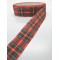 Kırmızı Kareli Grogren Kurdele 4 cm 1 Metre-GRK-100