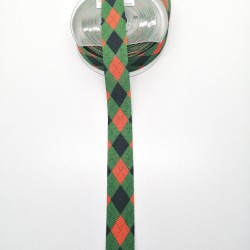 Kırmızı Yeşil Üçgen Desenli Keten Kurdele 2,5 cm 1 Metre-GRK-101 Kırmızı Yeşil Üçgen Desenli Keten Kurdele 2,5 cm 1 Metre-GRK-101