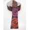 Kırmızı Mor Gül Desenli Grogren Kurdele 4 cm 1 Metre-GRK-107