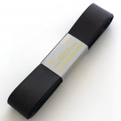 Siyah Grogren Kurdele 3 cm 10 mt-GRKC3-1005