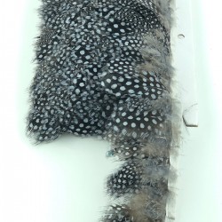 Siyah Gri Renkli Gine Tavuğu Tüyü -GTV-1001