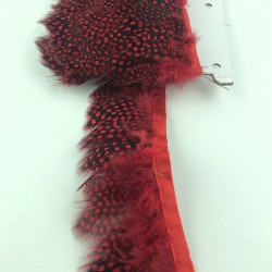 Kırmızı Renkli Gine Tavuğu Tüyü-GTV-1007