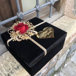 Sevgililer Günü Hediye Çiçek Kutusu Kare-HDY-101